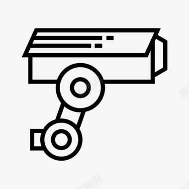 公共标识安全闭路电视摄像机监控图标图标