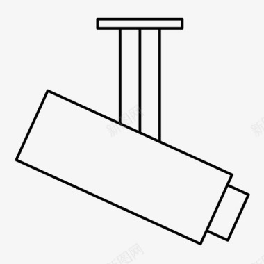 保护野生动物保安摄像机闭路电视控制图标图标