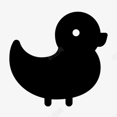 穿衣服的鸭子鸭子动物浴缸图标图标