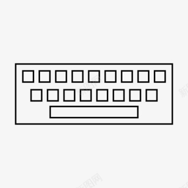 栗子广告素材键盘打字工作图标图标