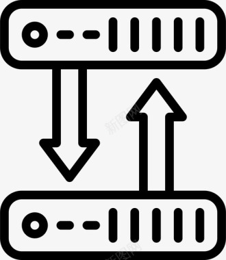 托管服务器机架服务克隆数据数据存储图标图标