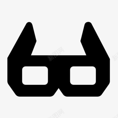 眼镜3d眼镜电影院图标图标