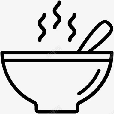 汤中国菜液体食品图标图标