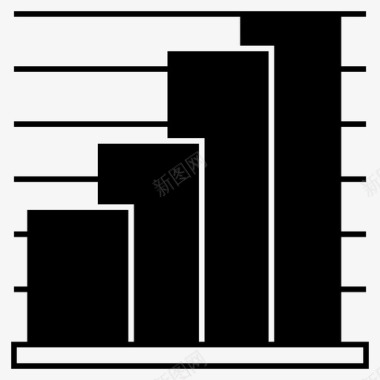 商业分析图表分析增长图标图标