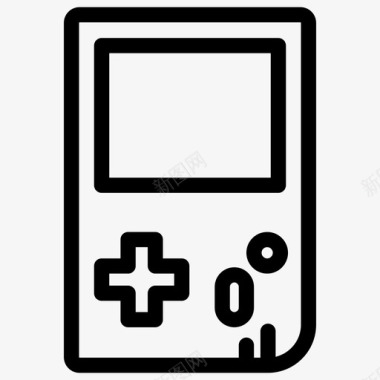 游戏机手柄gameboy手持游戏机设备图标图标