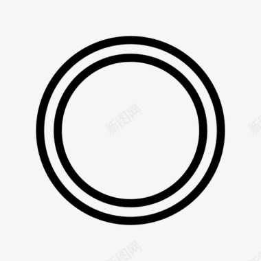 环形圆形周长图标图标