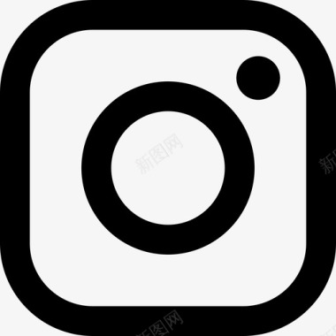 线性Instagram徽标社交网站线性图标图标