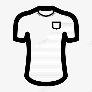 球衣波兰球衣足球球衣图标图标