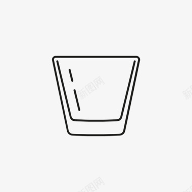 高档玻璃杯饮料玻璃杯图标图标