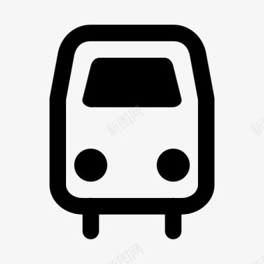 公共交通标识公共汽车通勤公共交通图标图标