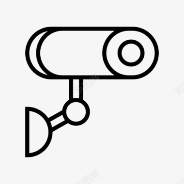 公共标识安全闭路电视摄像机监控图标图标