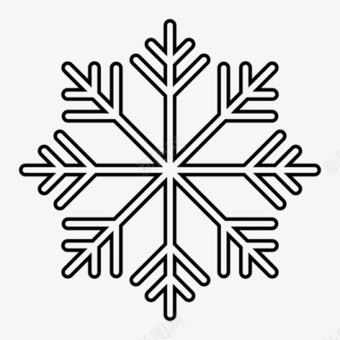冬天的松树雪寒冷冬天图标图标