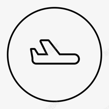 交通方式_飞机图标