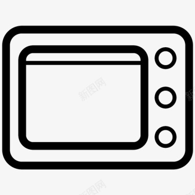 烤箱烤箱电子小工具图标图标