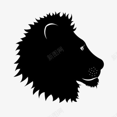 狮子座动物星座图标图标