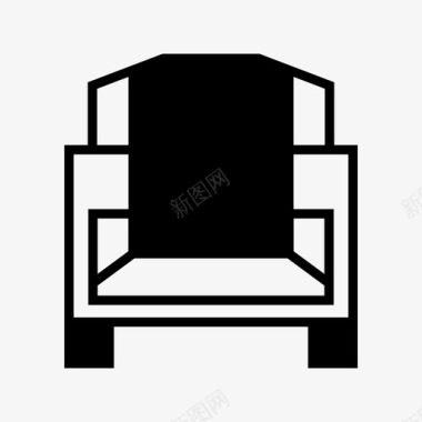 座椅沙发椅子休息室图标图标