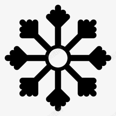 冬天冷雪冷雪花图标图标