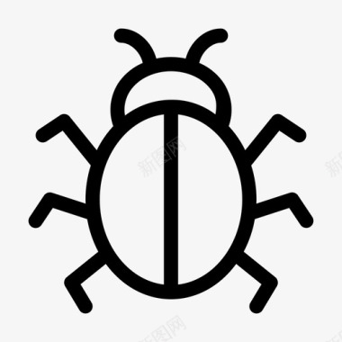 害虫虫甲虫昆虫图标图标