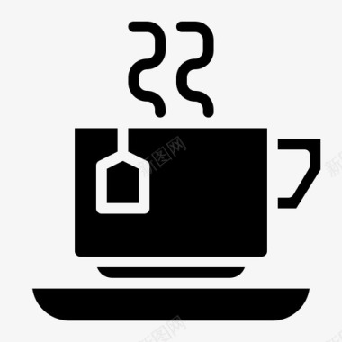 茶热饮茶杯图标图标