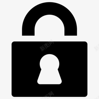 安保锁钥匙保护图标图标