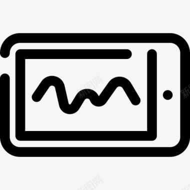 智能手机技术网络数据分析图标图标