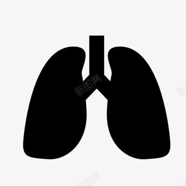 器官运输箱肺身体部分呼吸图标图标