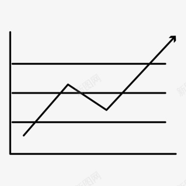 多彩图表图表财务增长图标图标