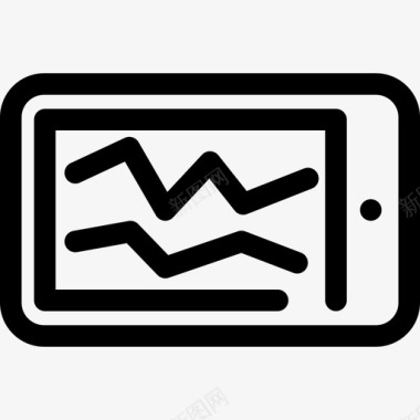 网络手机购物智能手机技术网络数据分析图标图标