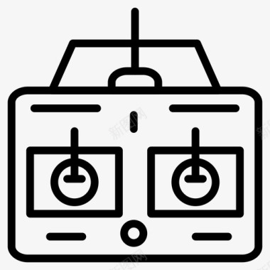 矢量无人机免抠PNG控制无人机游戏控制器图标图标