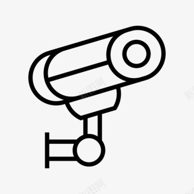 公共标识安全闭路电视摄像机隐私图标图标