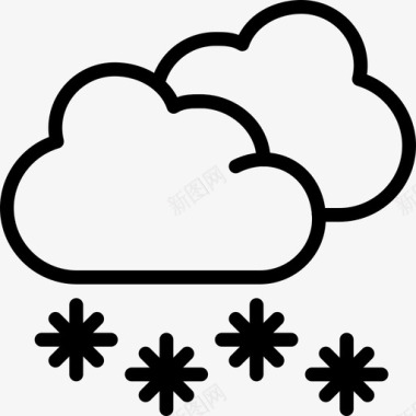 雨雪云预报图标图标