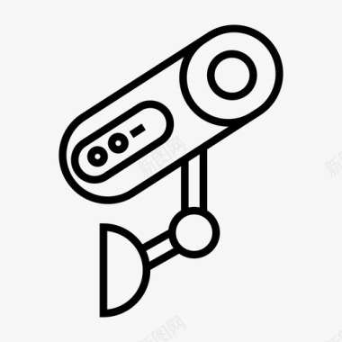 公共标识安全闭路电视摄像机隐私图标图标