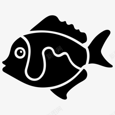 淡水鱼水生鱼热带鱼图标图标