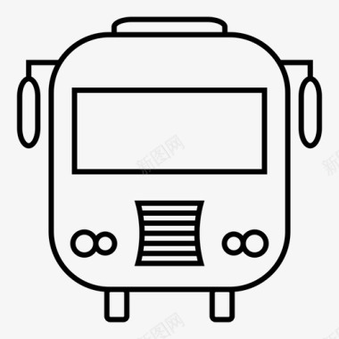 交通牌公共汽车查拉班克长途汽车图标图标