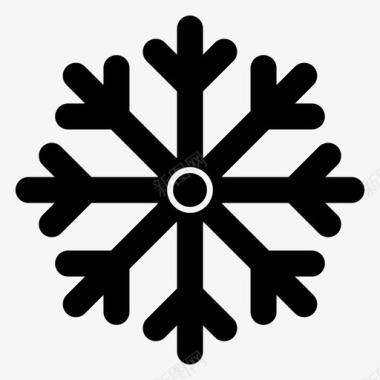 冬天冷雪冷雪花图标图标