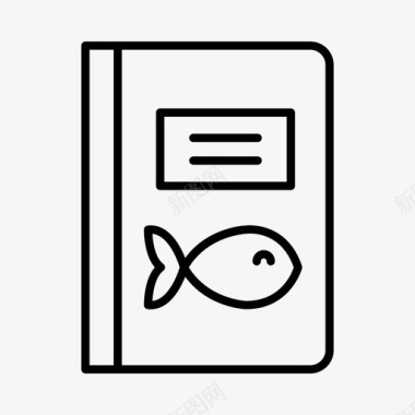 手册鱼手册相册水族馆图标图标
