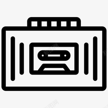 盒式磁带机磁带机通信和媒体图标图标