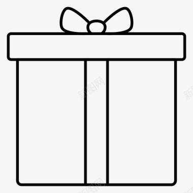 新年礼物盒子礼物盒子包裹图标图标