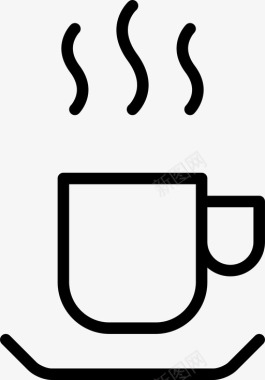 碟子咖啡饮料杯子图标图标