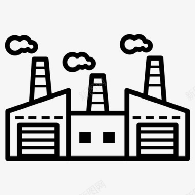 糯米制造工厂公司制造业图标图标