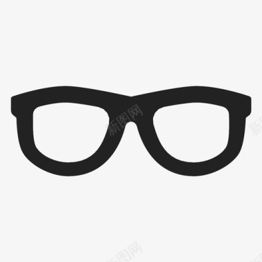 眼镜时尚眼镜时髦眼镜图标图标