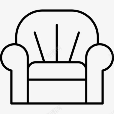 椅子建筑电影图标图标