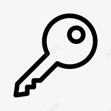 安保钥匙门锁图标图标