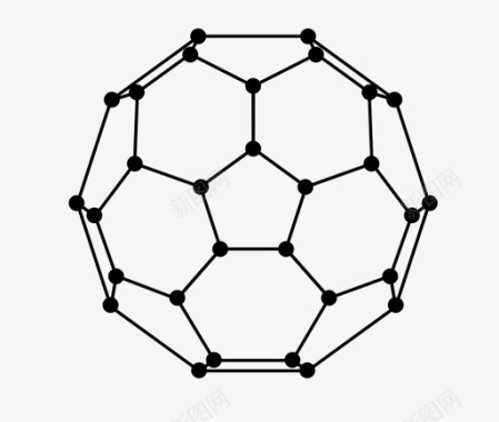 矢量纳米技术富勒烯纳米技术图标图标