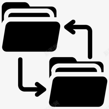传输文件交换数据传输分布式文件系统图标图标