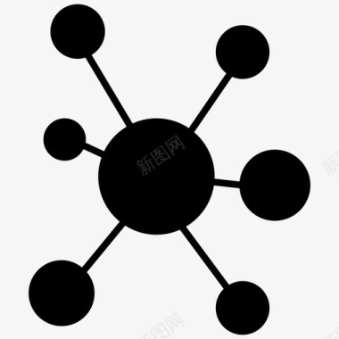区块链网络节点图标图标