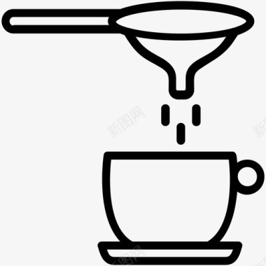 概述茶休息时间茶杯图标图标