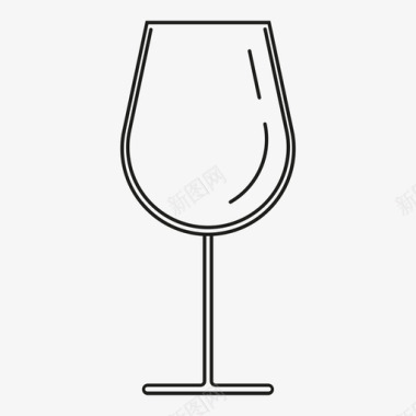 波尔多葡萄酒杯晚餐饮用图标图标
