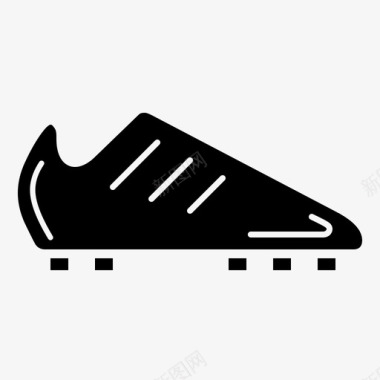 运动小图标足球鞋鞋钉脚图标图标