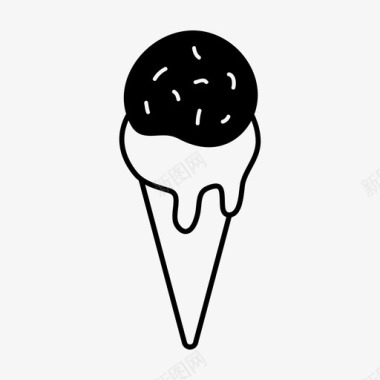 洒水壶冰淇淋筒冰淇淋勺图标图标
